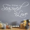 Seasoned With Love Family Quote Wall Sticker
