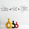 Learn Live Hope Inspirational Quotes Wall Sticker