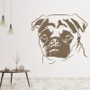 Pug Face Pet Wall Sticker