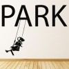 Park Swing Girl Banksy Wall Sticker