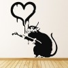 Rat Heart Banksy Graffiti Street Art Wall Stickers Home Decor Art Decals