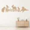 Welcome Dog Cat Pets Wall Sticker