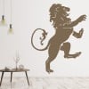 Lion Heraldry Royal Emblem Wall Sticker