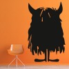 Hairy Monster Halloween Wall Sticker