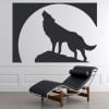 Howling Wolf Full Moon Wall Sticker