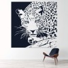 Leopard With Border African Animals Wall Sticker
