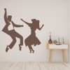 Jive Dance Couple Latin Dancing Wall Sticker