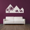 Egyptian Pyramids Silhouette Rest of the World Wall Stickers Home Art Decals