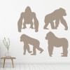 Monkey Gorilla Wall Sticker Set