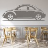 VW Beetle Classic Car Transport Wall Sticker