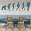 The Fall Of Man Evolution Wall Sticker
