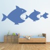 Fish Eat Fish Bathroom Wall Sticker