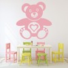 Teddy Bear Love Heart Wall Sticker