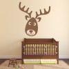 Deer Head Fun Animals Wall Sticker