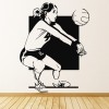 Volleyball Game Female Sports Wall Sticker