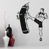 Kickboxer Fighting Boxing Sports Wall Sticker