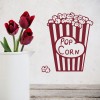 Popcorn Cinema Theatre Wall Sticker