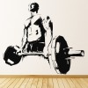 Bodybuilder Weight Training Wall Sticker