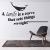 A Smile Inspirational Quote Wall Sticker