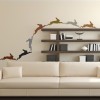 Leaping Hare Rabbit Wall Sticker Pack