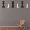 Rook Chess Piece Board Games Wall Sticker Pack