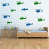 Helicopter Aircraft Wall Sticker Pack