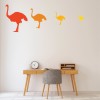 Ostrich Bird Wall Sticker Pack