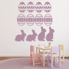 Easter Eggs & Easter Bunny Wall Sticker Set