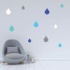 Raindrop Weather Wall Sticker Pack