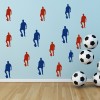 Football Player Pose Sports Wall Sticker Pack