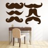 Moustache Movember Wall Sticker Set