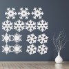 Christmas Snowflake Festive Xmas Wall Sticker Set