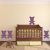 Teddy Bear Childrens Nursery Wall Sticker Set