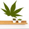 Weed Cannabis Leaf Wall Sticker