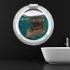 Shark Porthole 3D Wall Sticker