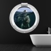 Polar Bear Swim Porthole 3D Wall Sticker