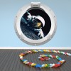 Astronaut Porthole 3D Wall Sticker