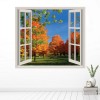 Autumn Trees 3D Window Wall Sticker