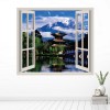 Chinese Landscape 3D Window Wall Sticker