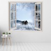 Winter Landscape 3D Window Wall Sticker