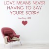 Love Story Movie Quote Wall Sticker
