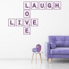 Live Love Laugh Scrabble Tile Wall Sticker