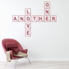 Love One Another Scrabble Tile Wall Sticker