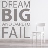 Dream Big Inspirational Quote Wall Sticker