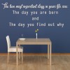 The Day You Were Born Inspirational Quote Wall Sticker