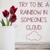 Be A Rainbow Inspirational Quote Wall Sticker
