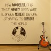 Improve The World Life Quote Wall Sticker