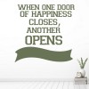 One Door Closes Inspirational Quote Wall Sticker