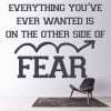 The Other Side Of Fear Inspirational Quote Wall Sticker