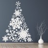 Snowflake Christmas Tree Wall Sticker